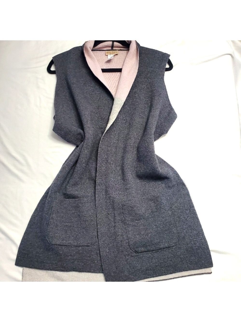 Note di Anita Italian Wool Cashmere Cardigan Vest OS